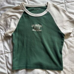 tillys green crop top